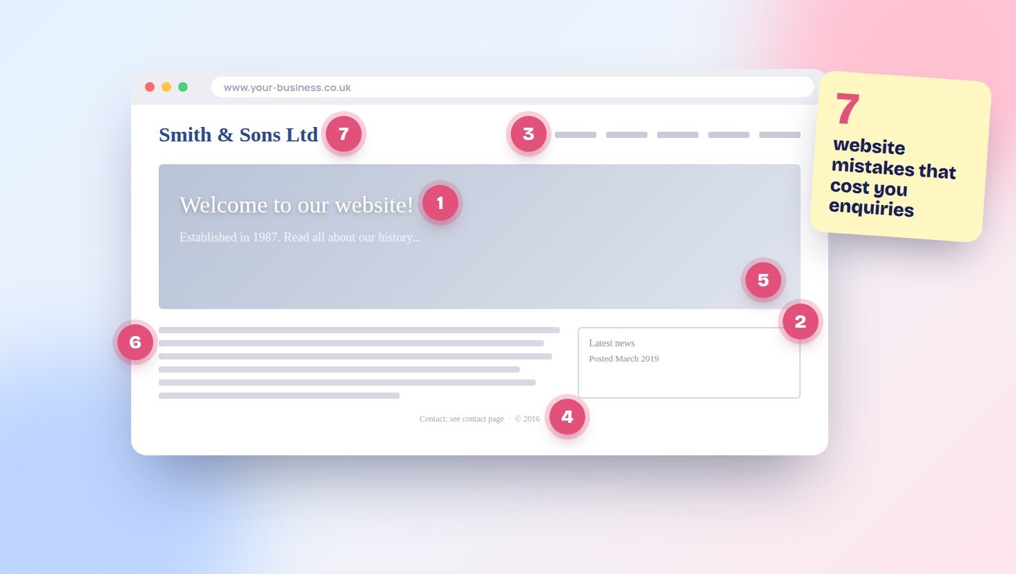 7 website mistakes that cost small businesses enquiries