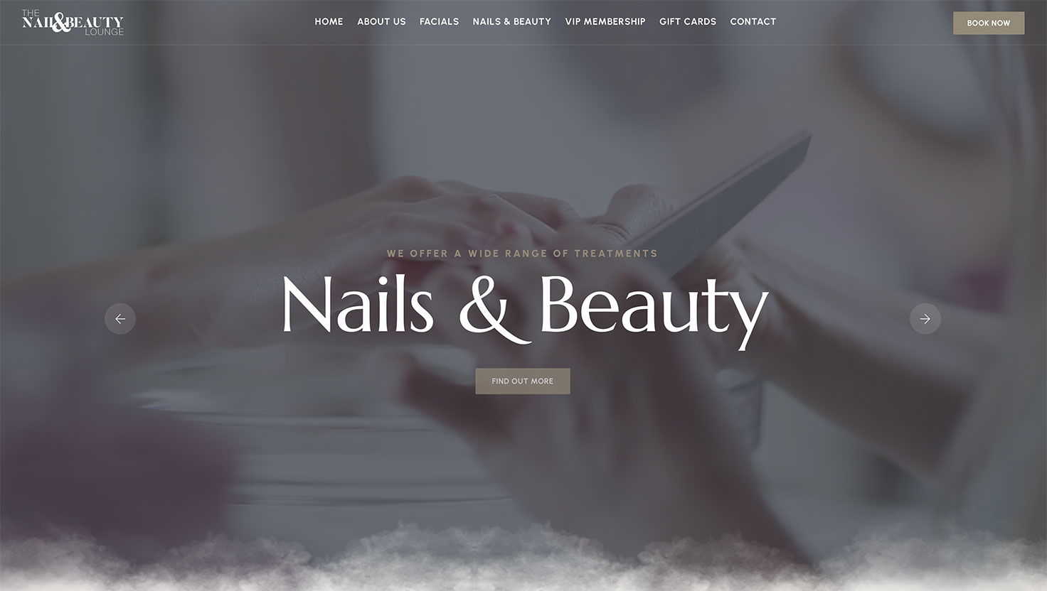 The new website for The Nail & Beauty Lounge in Stourbridge
