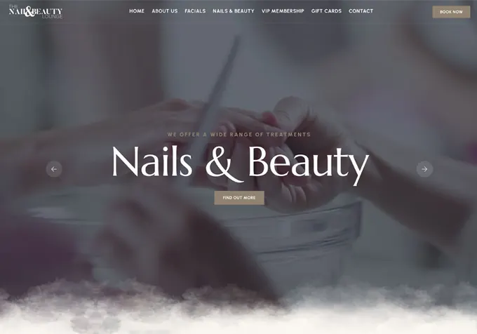The Nail and Beauty Lounge website