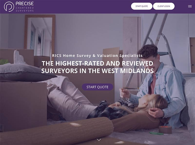 Redesigned Website Example
